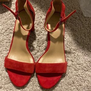 Womens size 7 red heals